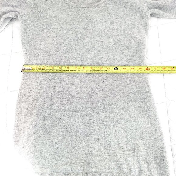 Light Gray Lucy & Laurel long leggings sweater large Angora wool blend - Picture 10 of 11